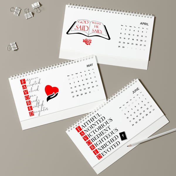 Desk Calendar (2024 grid)