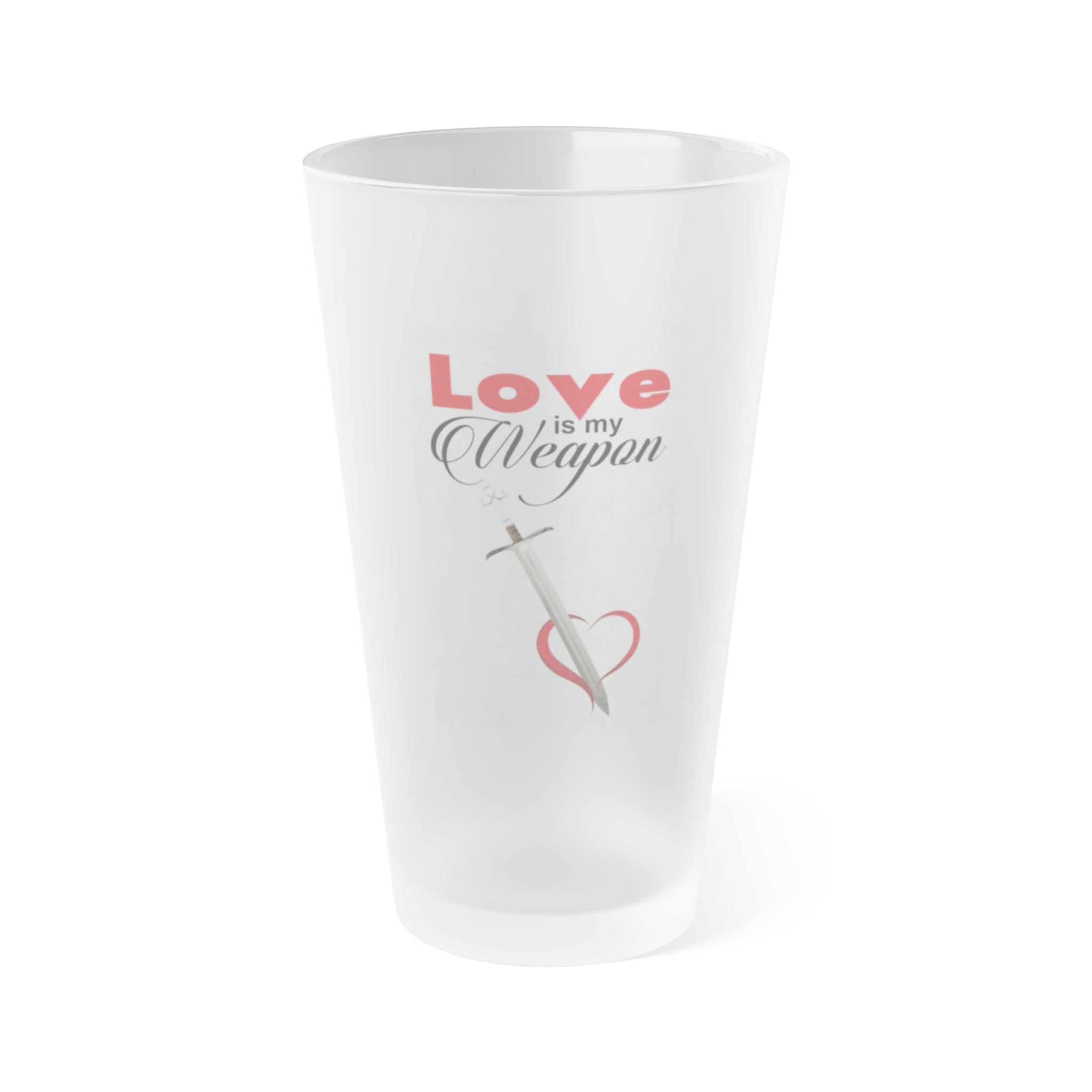 Frosted Pint Glass, 16oz