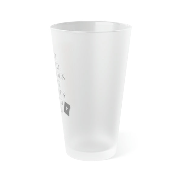 Frosted Pint Glass, 16oz