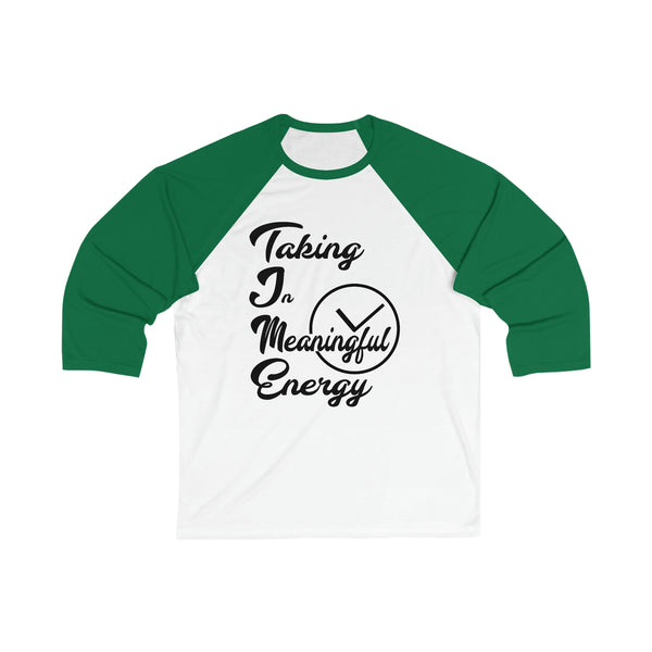 Unisex 3/4 Sleeve Baseball Tee