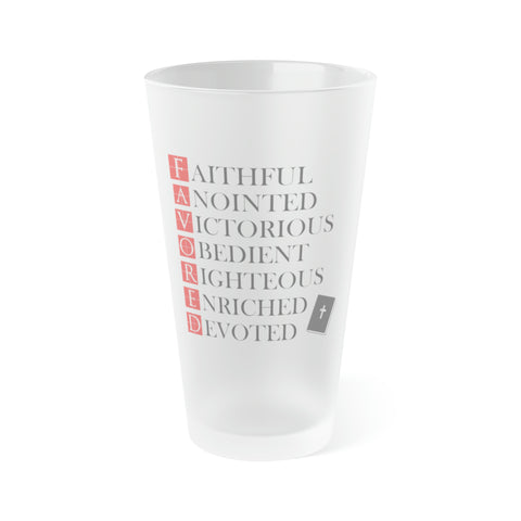 Frosted Pint Glass, 16oz