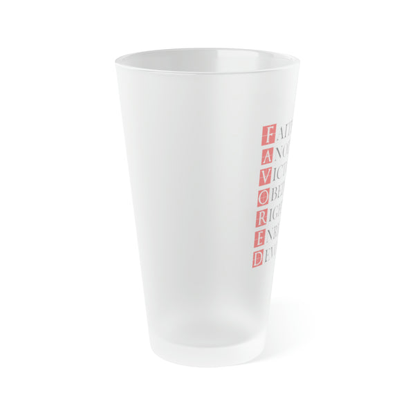 Frosted Pint Glass, 16oz