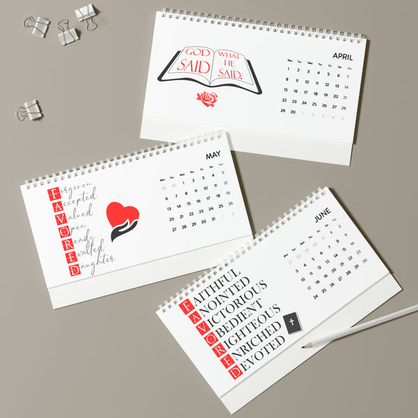 Desk Calendar (2024 grid)