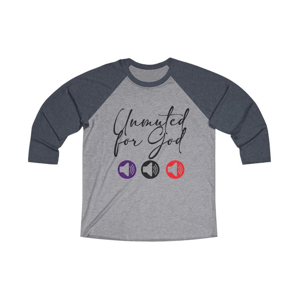 Unisex Tri-Blend 3\4 Raglan Tee