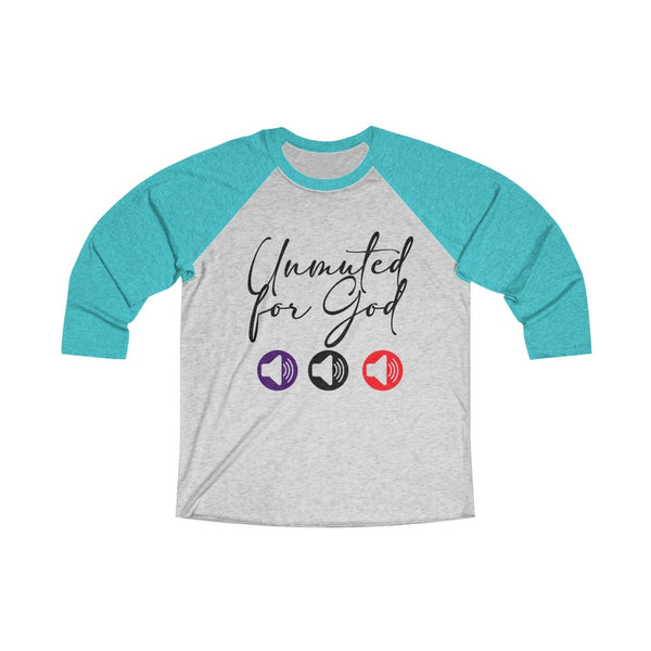 Unisex Tri-Blend 3\4 Raglan Tee