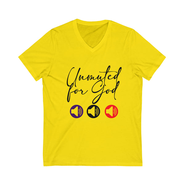 Unisex Jersey Short Sleeve V-Neck Tee