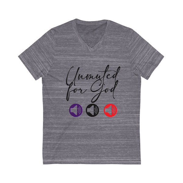 Unisex Jersey Short Sleeve V-Neck Tee