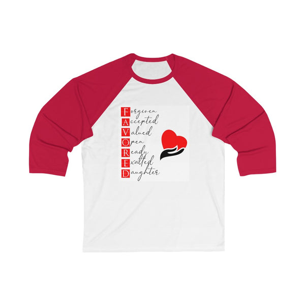 Unisex 3/4 Sleeve Baseball Tee