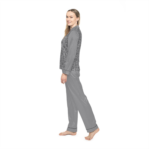 Women's Satin Pajamas (AOP)