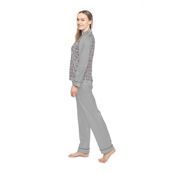 Women's Satin Pajamas (AOP)