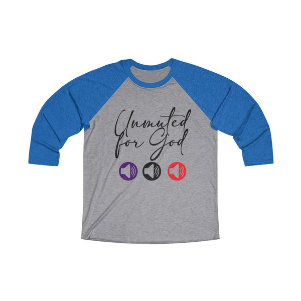 Unisex Tri-Blend 3\4 Raglan Tee