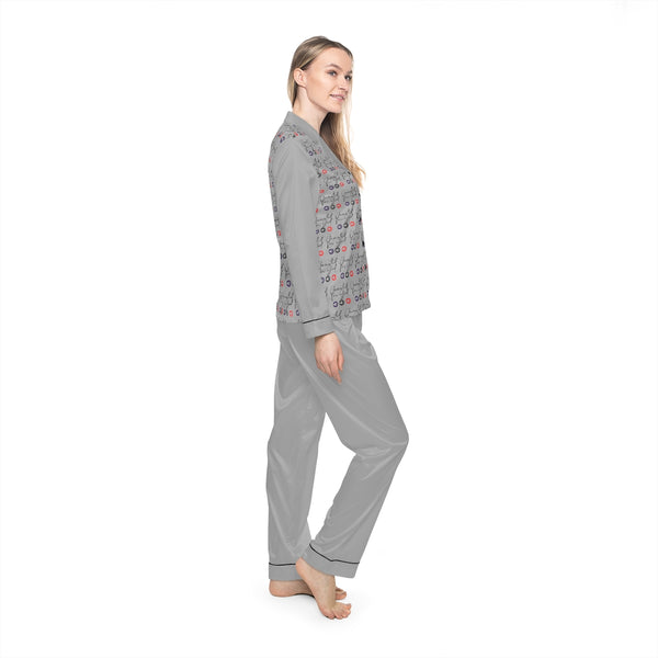 Women's Satin Pajamas (AOP)