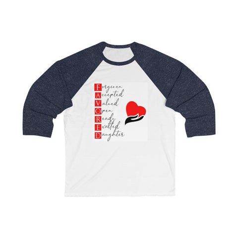 Unisex 3/4 Sleeve Baseball Tee