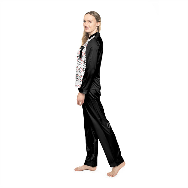 Women's Satin Pajamas (AOP)