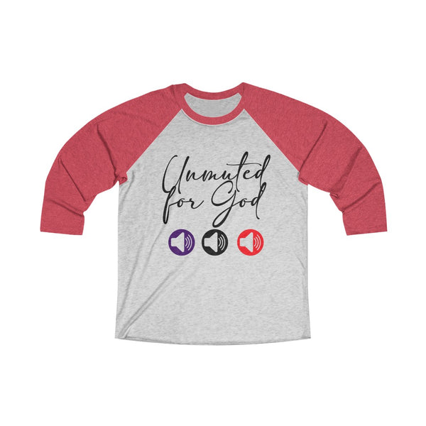 Unisex Tri-Blend 3\4 Raglan Tee